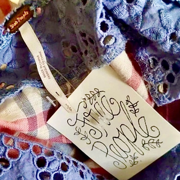 🌺🎉HP🎉🌺 NWT Free People Plaid On You Tunic Top - Picture 16 of 16